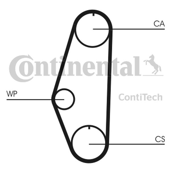 Pasek rozrządu VW GOLF POLO 1,0-1,3B 83-92 128 ContiTech CT629
