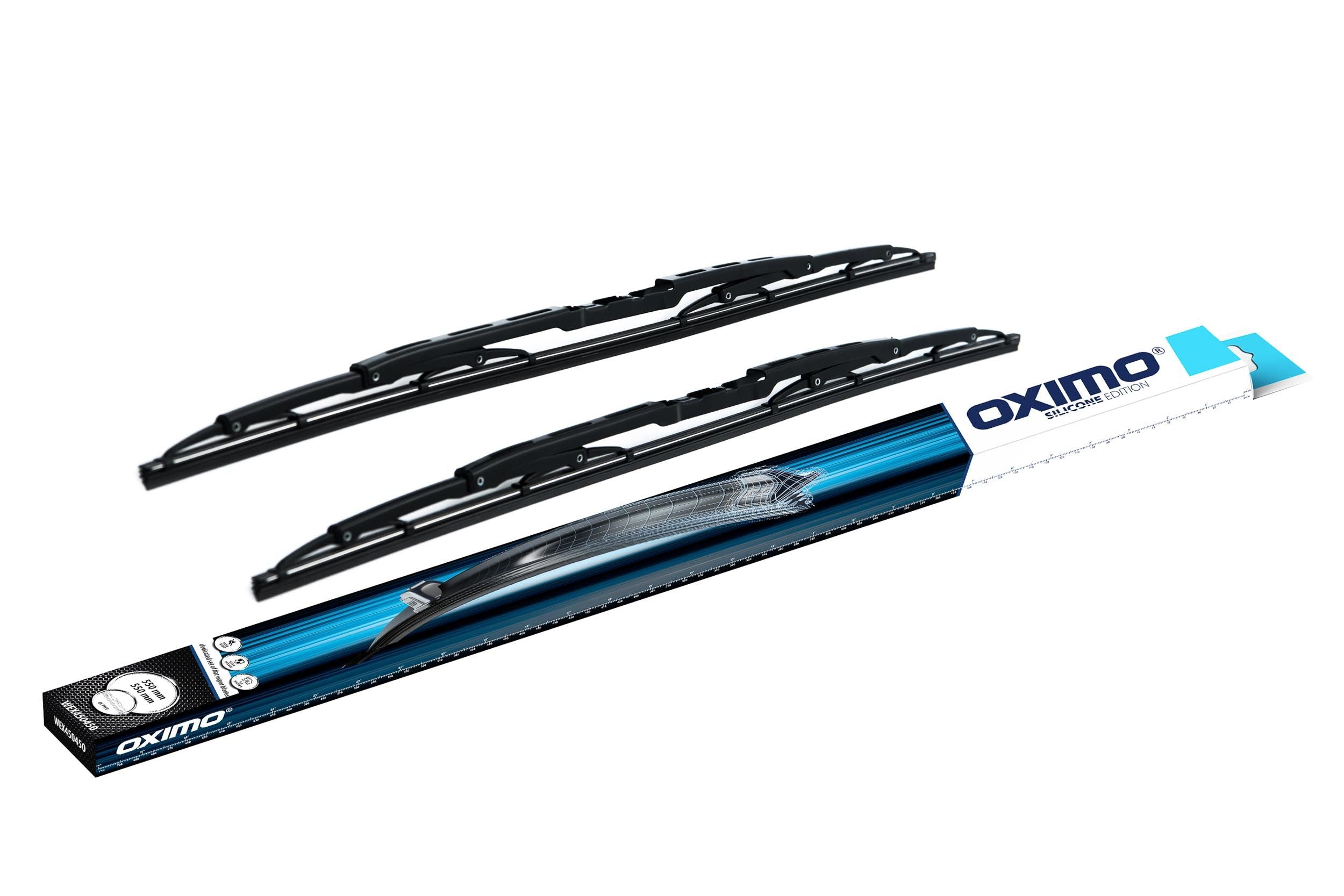 KOMPLET WYCIERACZEK DEDYKOWANYCH PRZÓD Oximo WEX450450