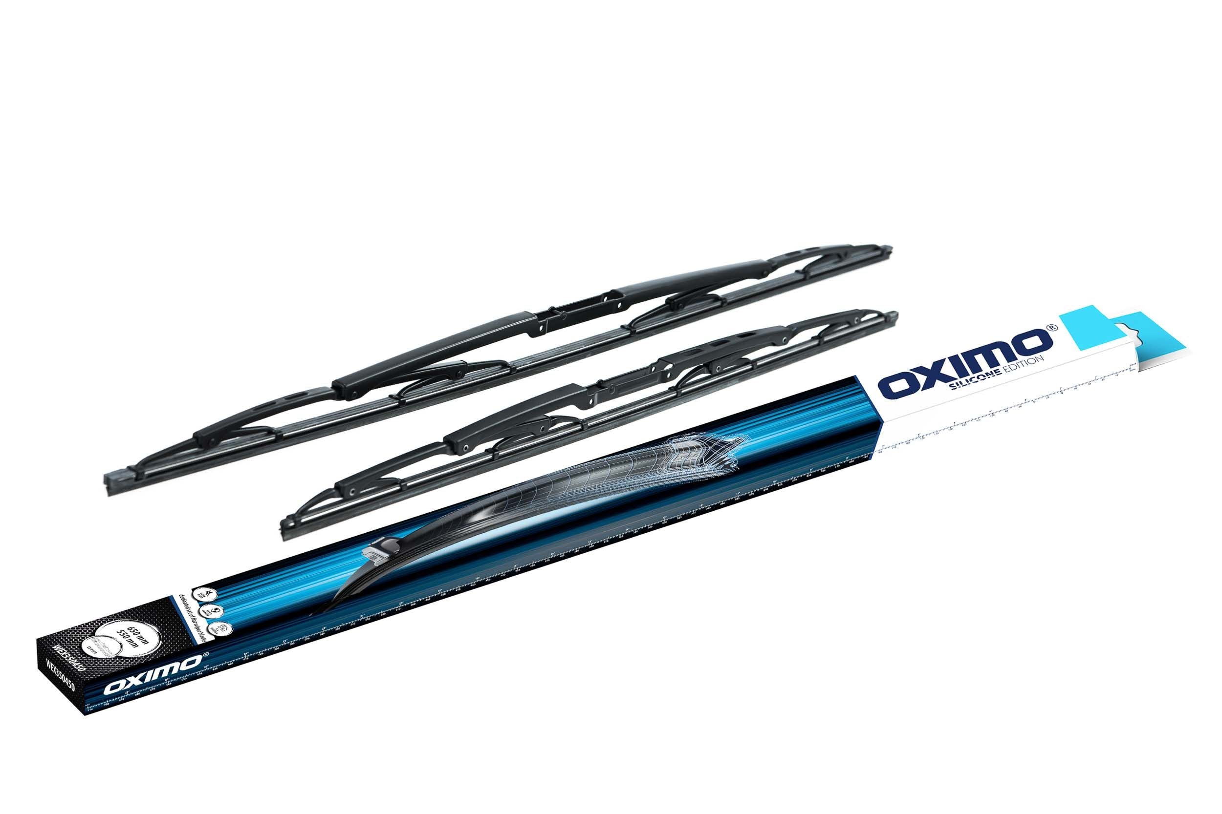 KOMPLET WYCIERACZEK DEDYKOWANYCH PRZÓD Oximo WEX350450
