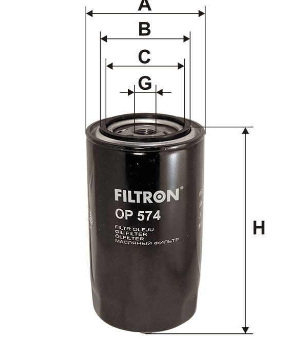 FILTR OLEJU Filtron OP574