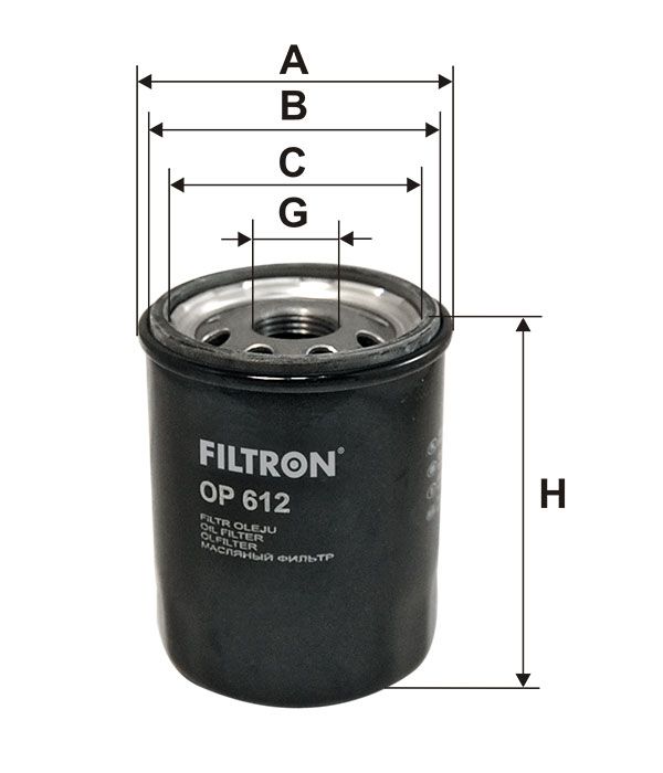 FILTR OLEJU Filtron OP612