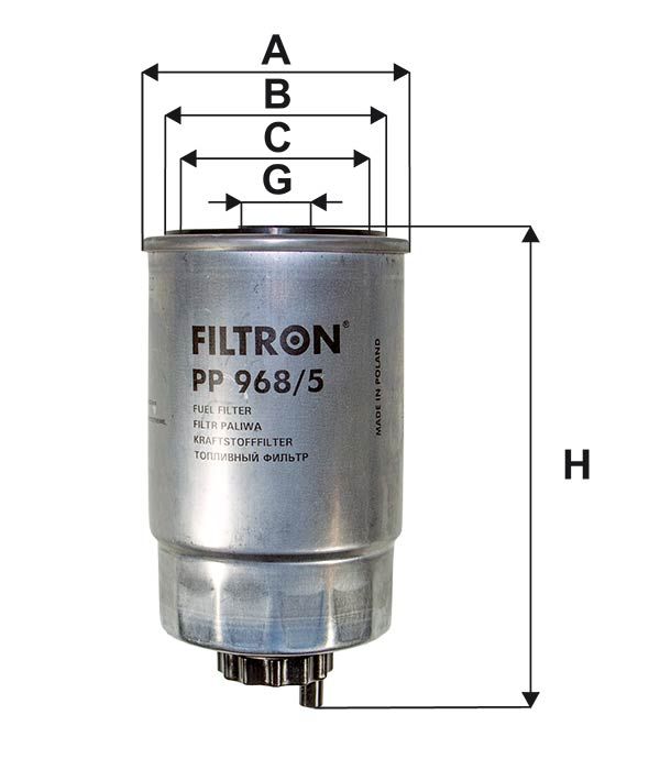 FILTR PALIWA Filtron PP968/5