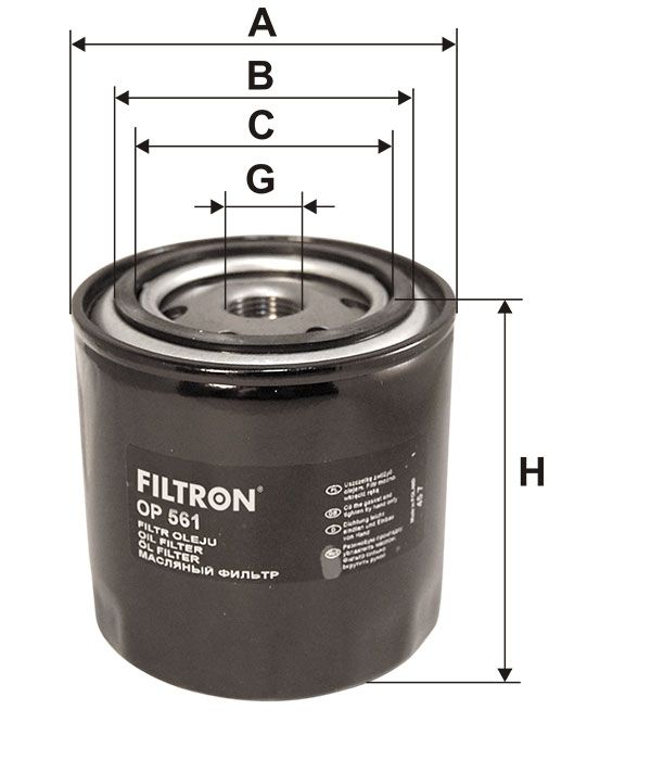 FILTR OLEJU Filtron OP561