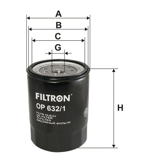 FILTR OLEJU Filtron OP632