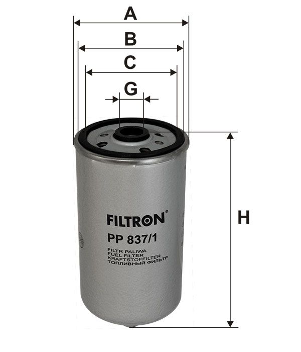 FILTR PALIWA Filtron PP837