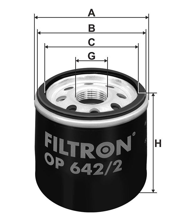 FILTR OLEJU Filtron OP642/2
