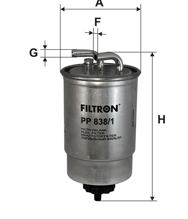 FILTR PALIWA Filtron PP838/1