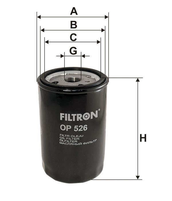 FILTR OLEJU Filtron OP526