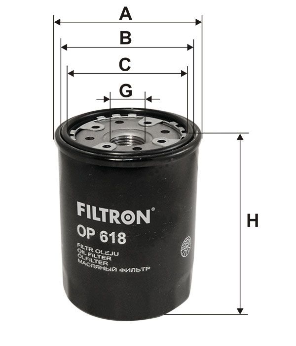 FILTR OLEJU Filtron OP618