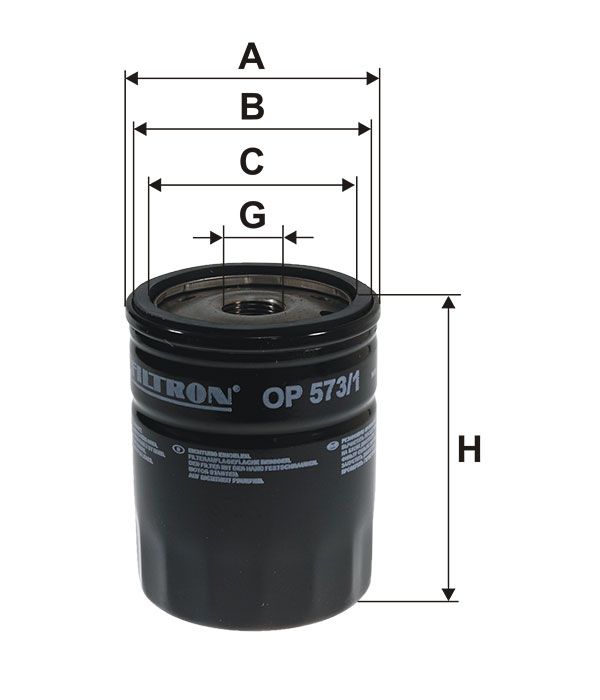 FILTR OLEJU Filtron OP573/1