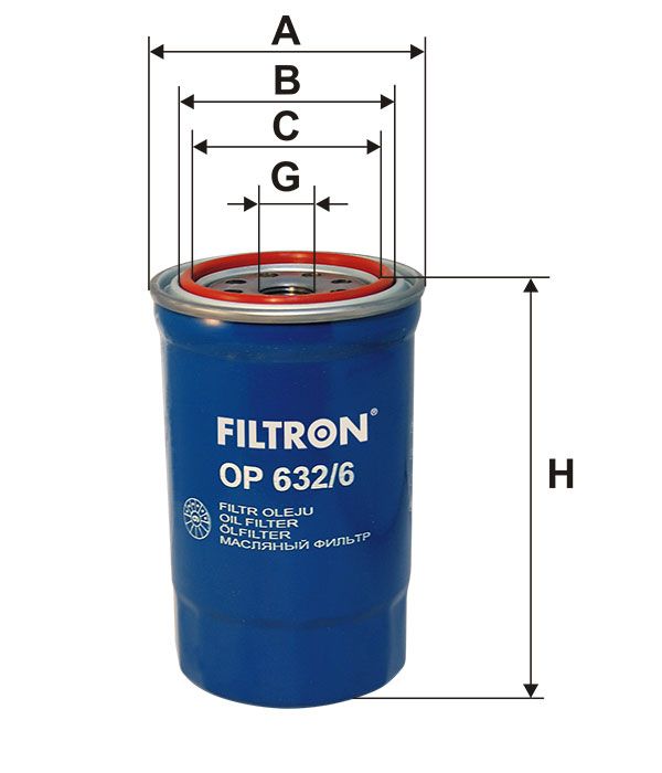 FILTR OLEJU Filtron OP632