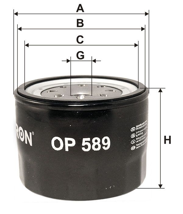 FILTR OLEJU Filtron OP589