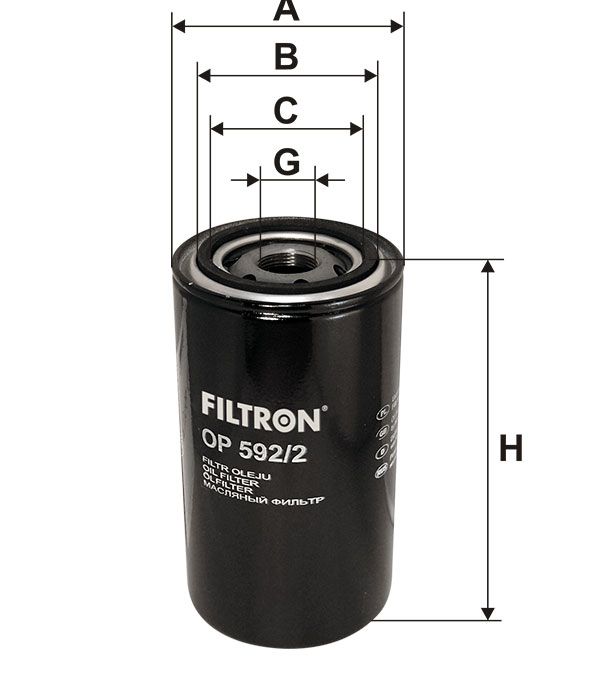 FILTR OLEJU Filtron OP592
