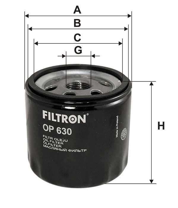 FILTR OLEJU Filtron OP630