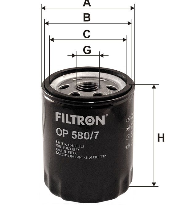 FILTR OLEJU Filtron OP580