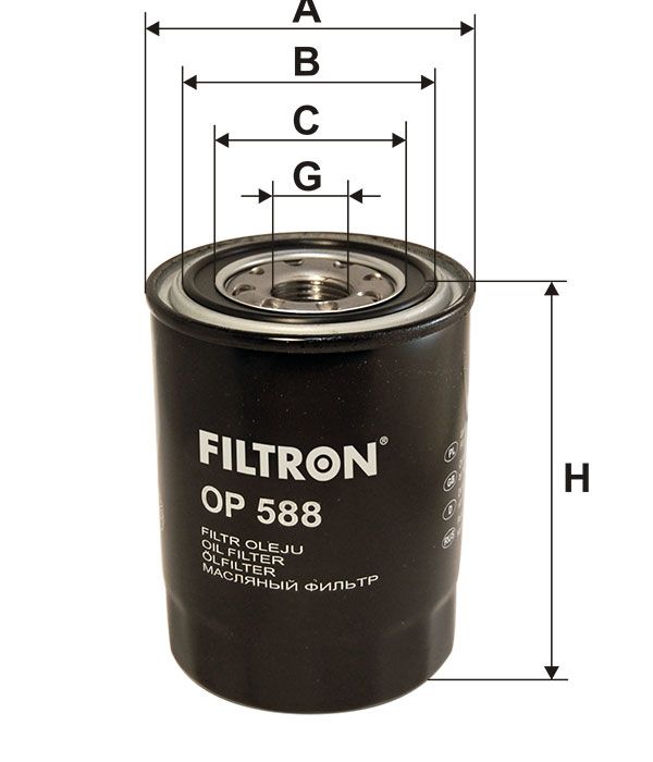FILTR OLEJU Filtron OP588