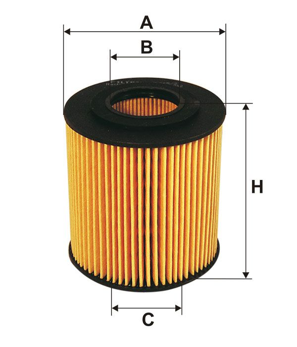FILTR OLEJU WKLAD / O=62.5/ O=30 / H=73 Filtron OE665