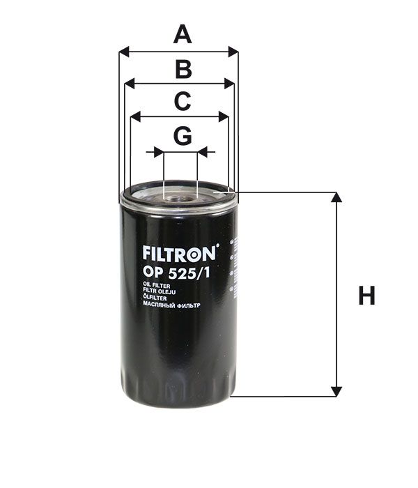 FILTR OLEJU Filtron OP525