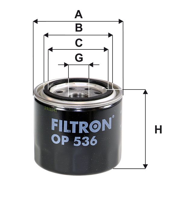 FILTR OLEJU Filtron OP536