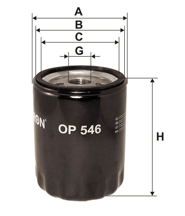 FILTR OLEJU Filtron OP546