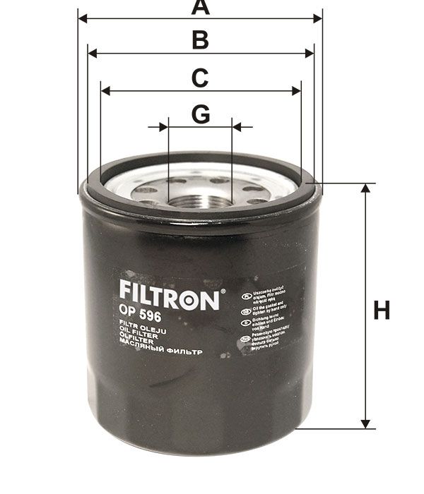 FILTR OLEJU Filtron OP596