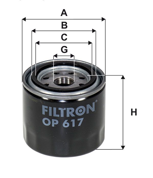 FILTR OLEJU Filtron OP617