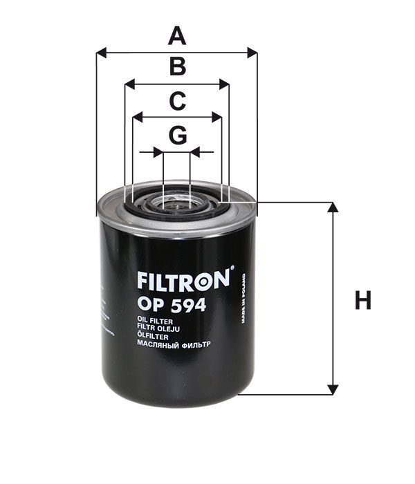 FILTR OLEJU Filtron OP594