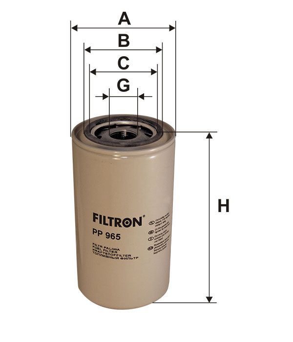 FILTR PALIWA Filtron PP965