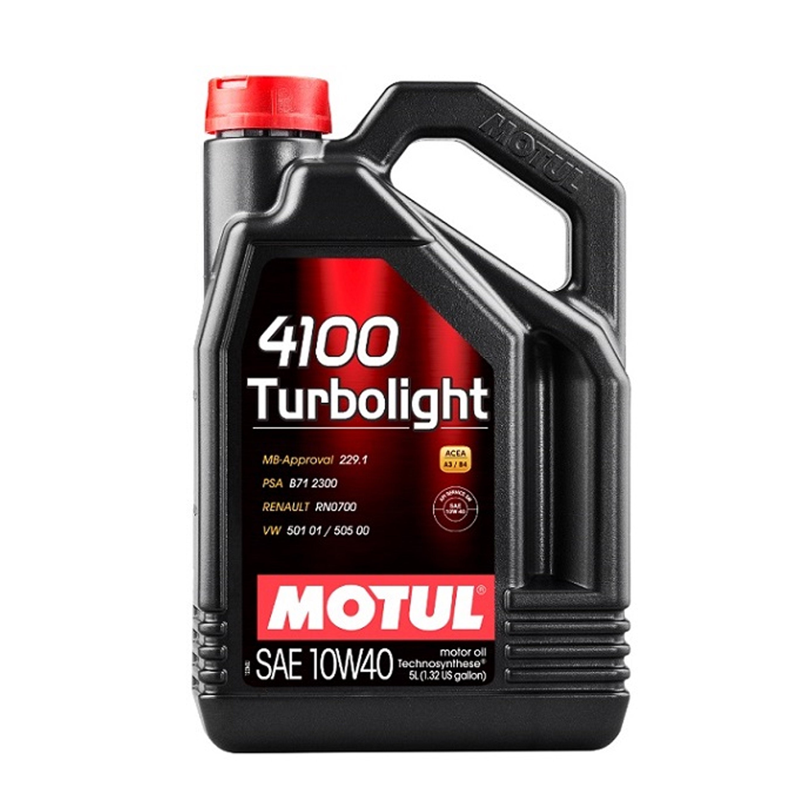 OLEJ MOTUL 10W40 5L 4100 TURBOLIGHT 108645