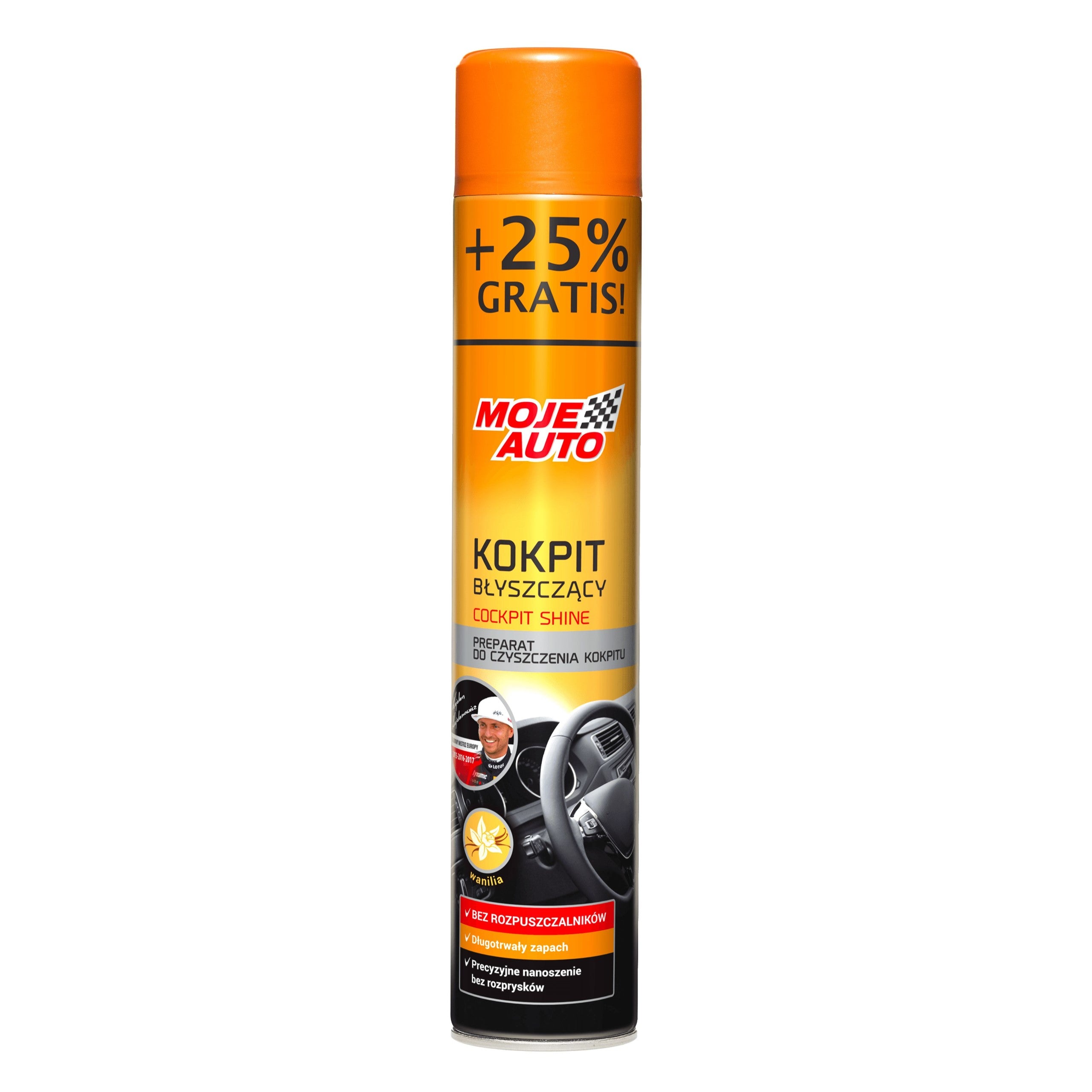 MOJE AUTO Kokpit Błyszczący Waniliowy 600ml (750ml Promo) 19-009