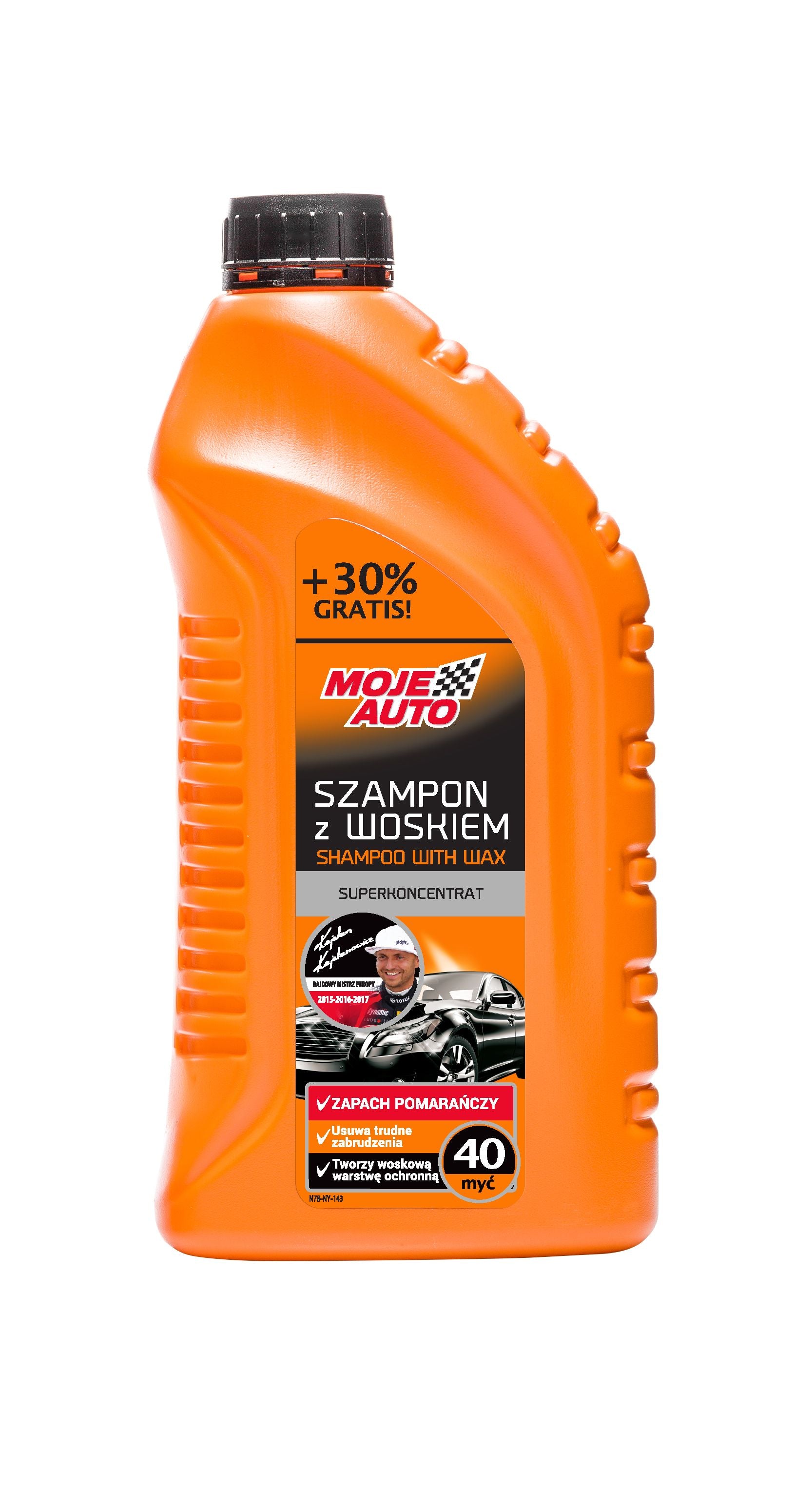 MOJE AUTO Szampon Samochodowy Z Woskiem 1l (1,3l Promo)