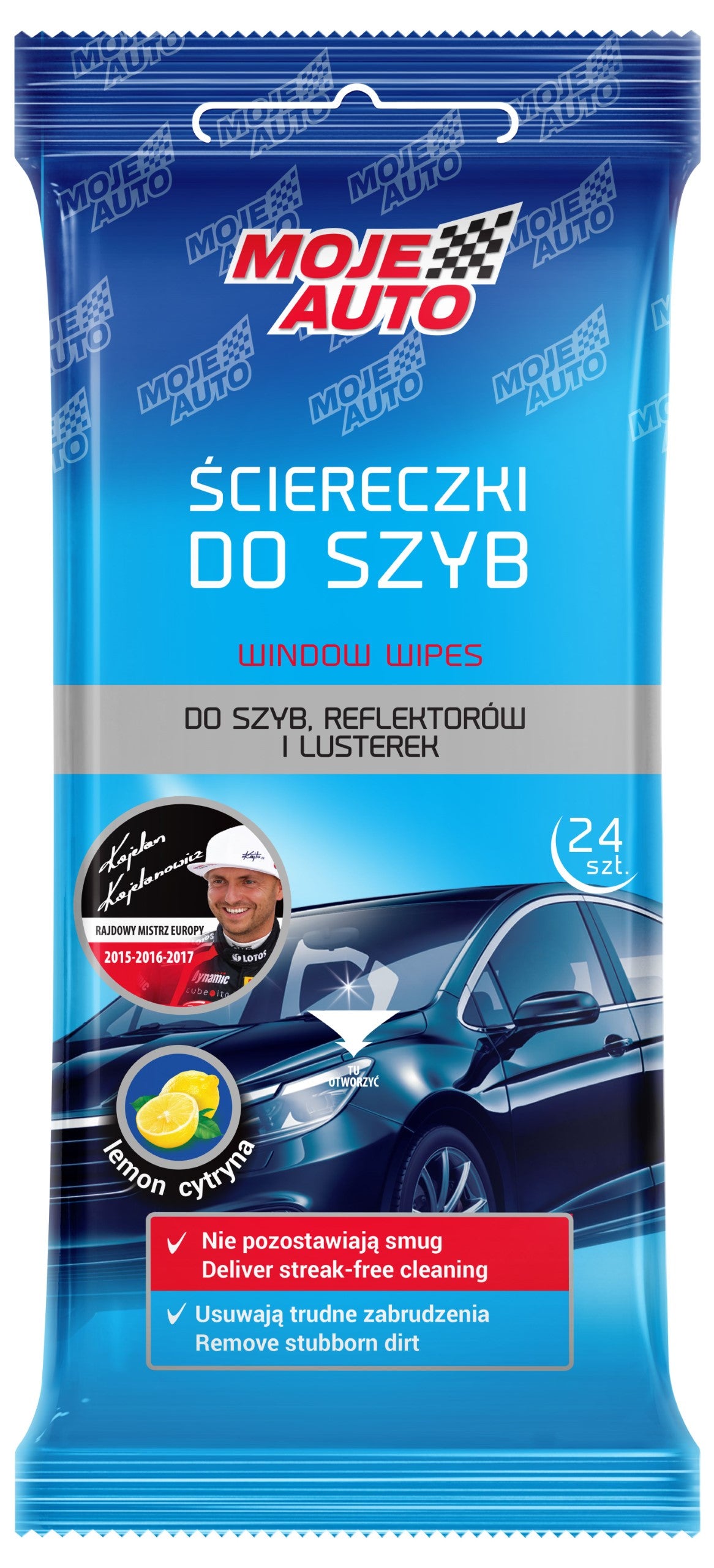 MOJE AUTO Ściereczki do Szyb 24 szt. 19-057