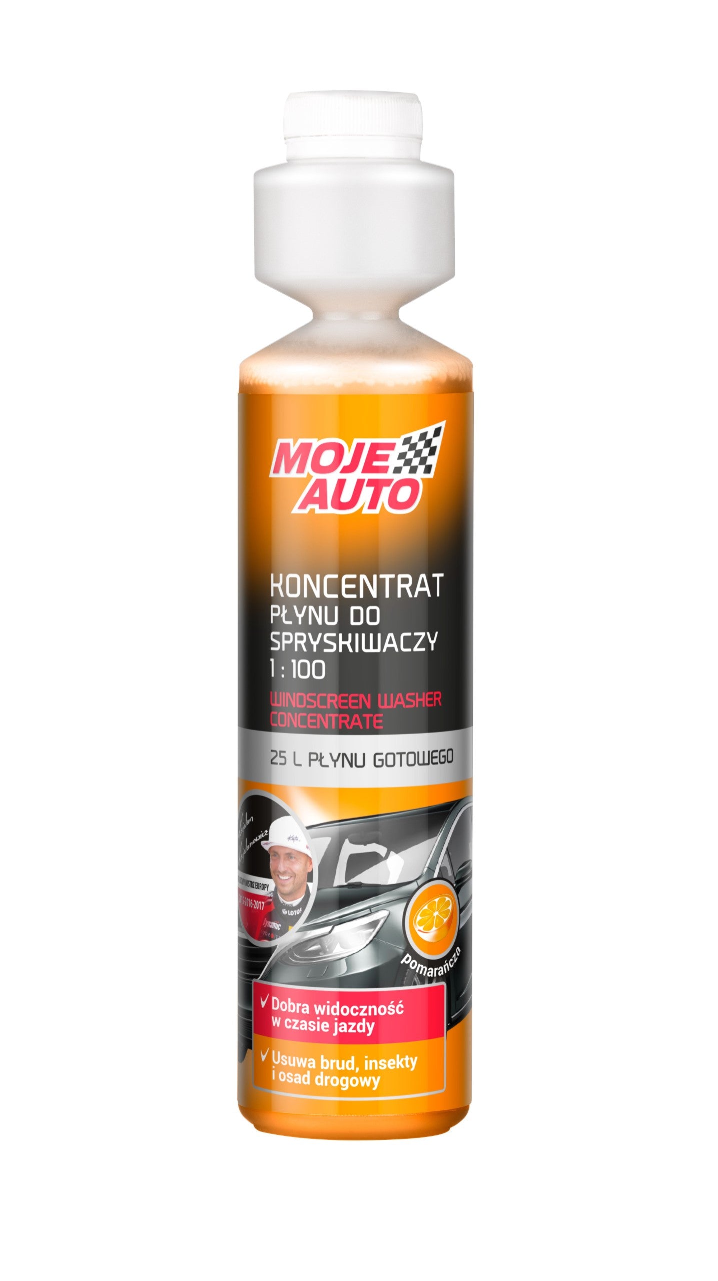 MOJE AUTO Koncentrat Płynu do Spryskiwaczy 250ml Pomarańcza 19-088