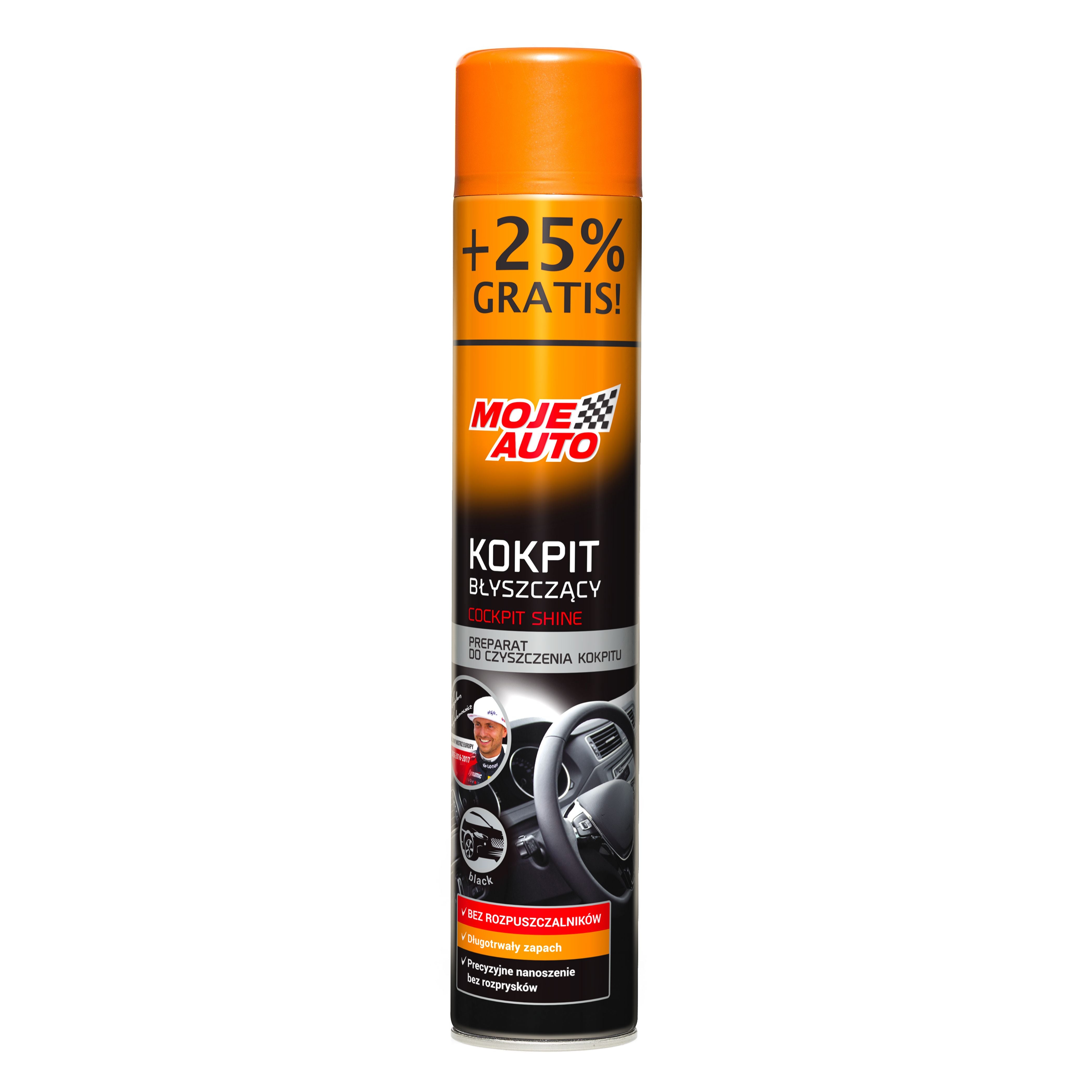 MOJE AUTO Kokpit Błyszczący Black 600ml (750ml Promo)