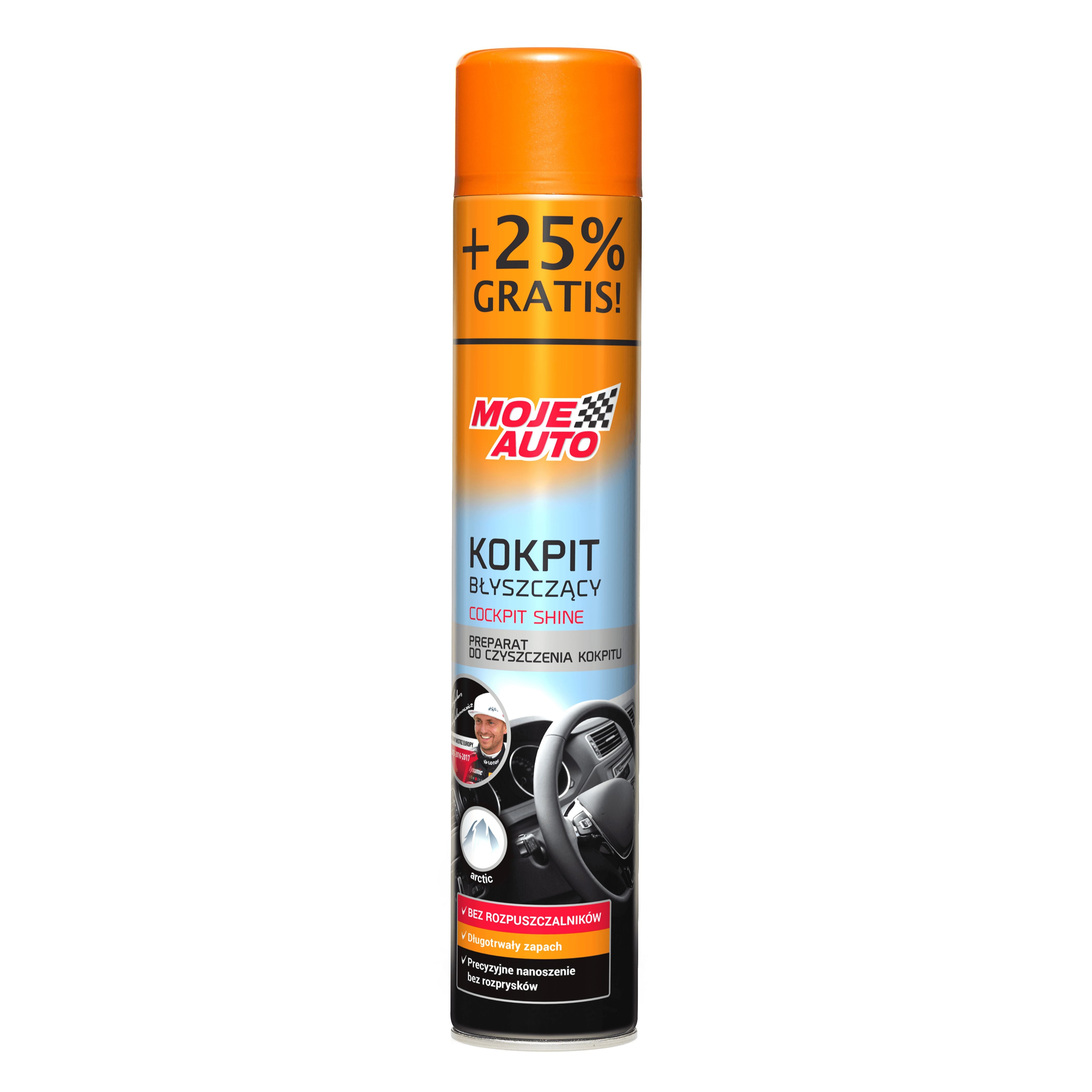 MOJE AUTO Kokpit Błyszczący Arctic 600ml (750ml Promo)