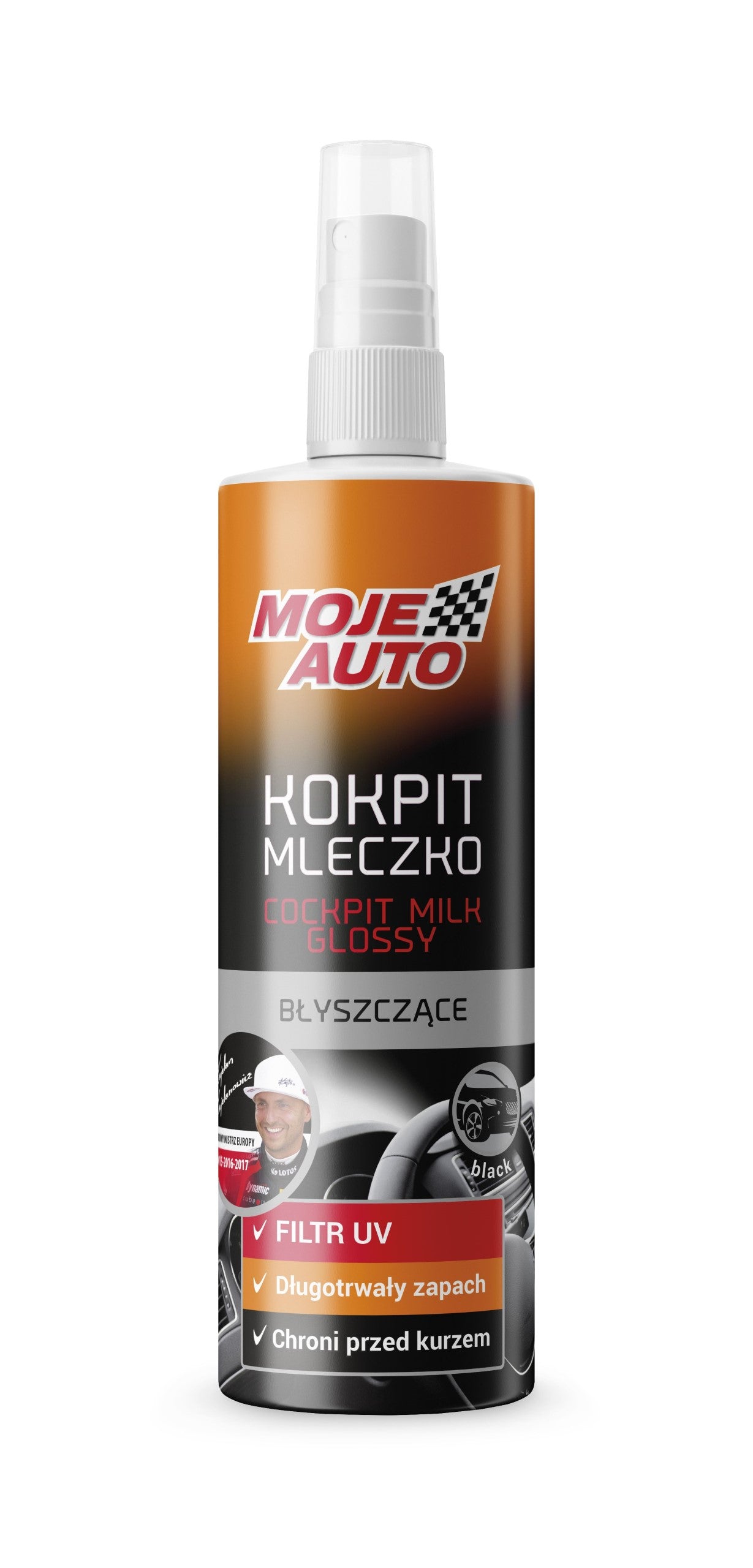 MOJE AUTO Mleczko do Kokpitu Blysk Black 300ml 19-615