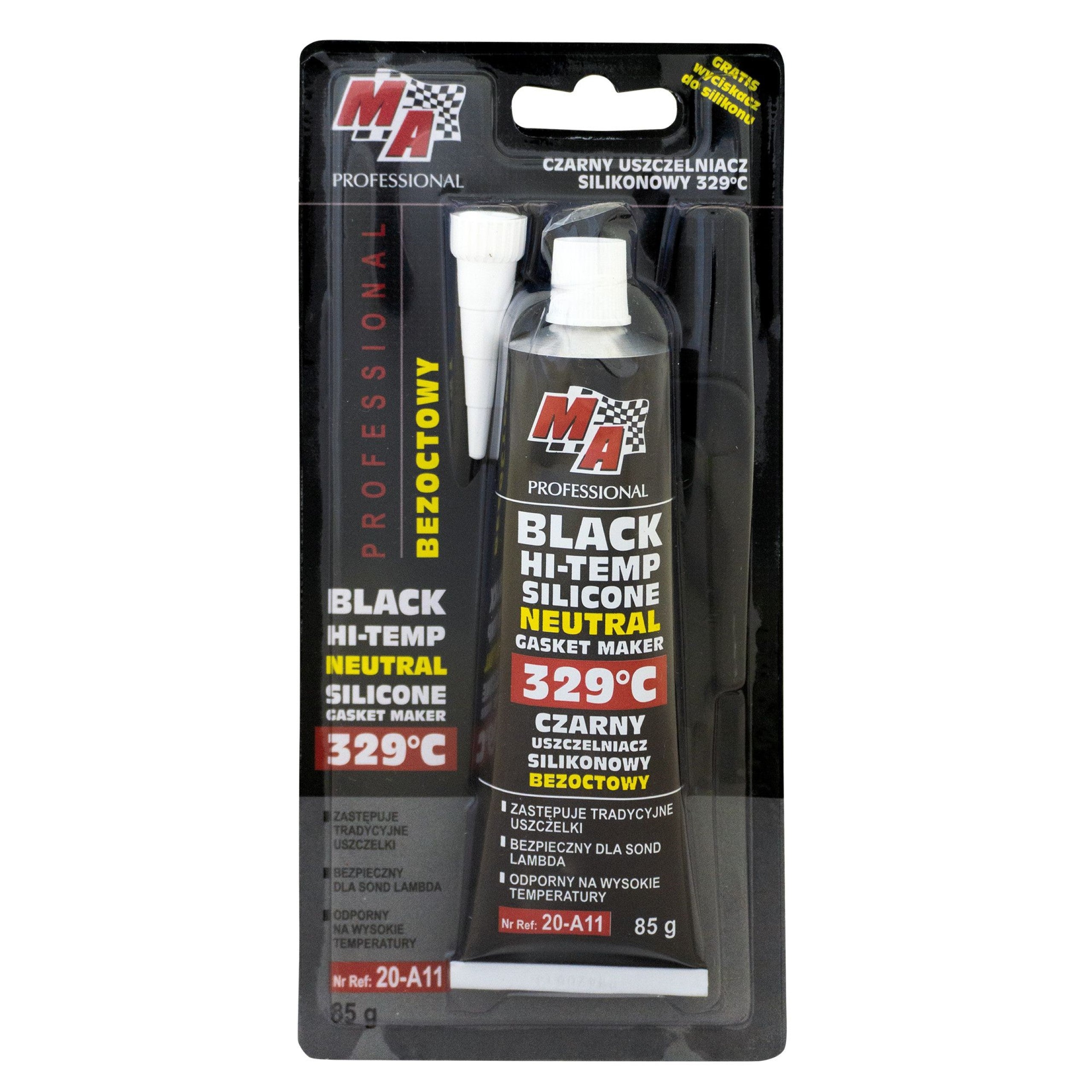 Moje Auto Uszczelniacz Silikonowy Czarny 329°C-85g
