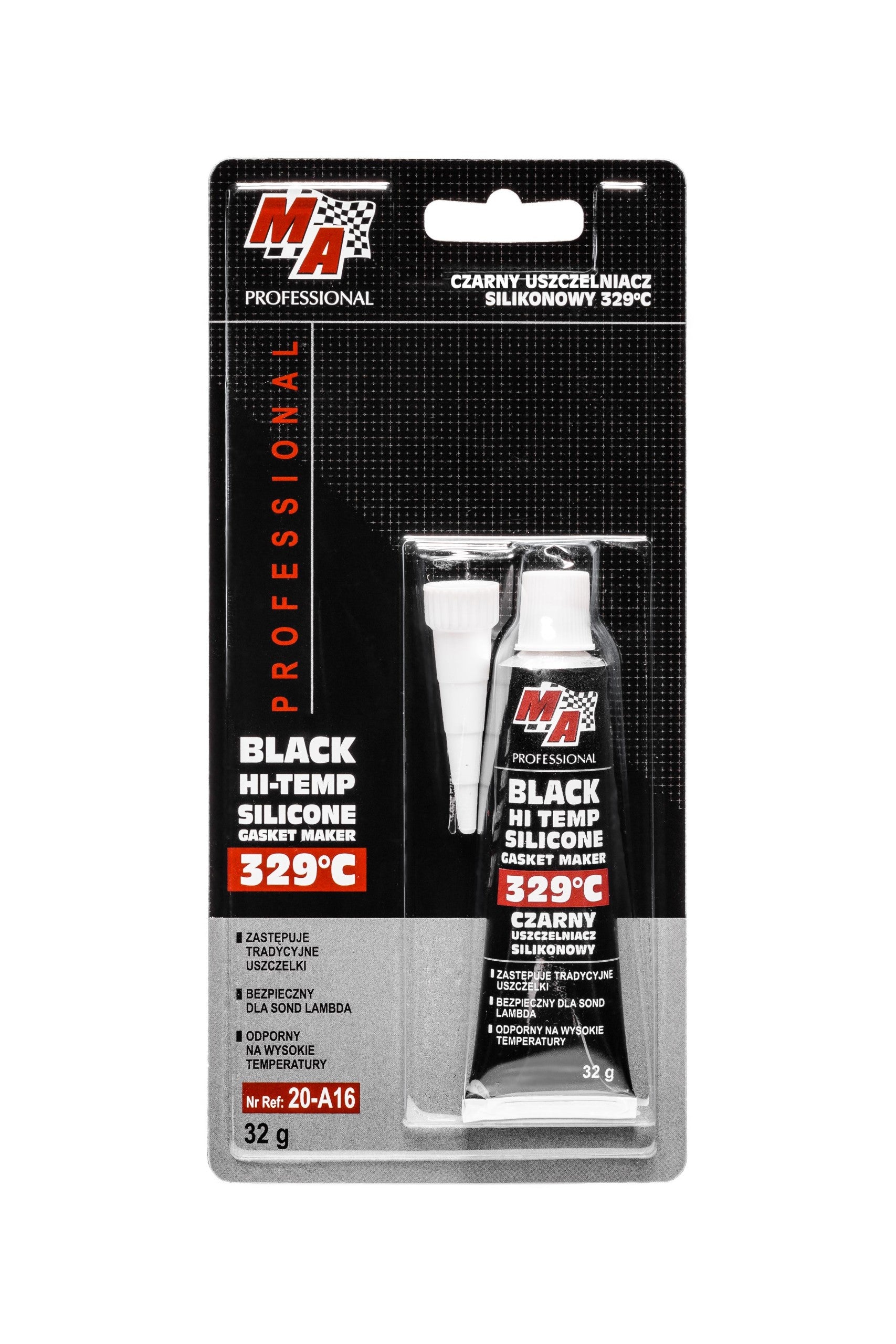 Moje Auto Uszczelniacz Silikonowy Czarny 329°C-32g 20-A16