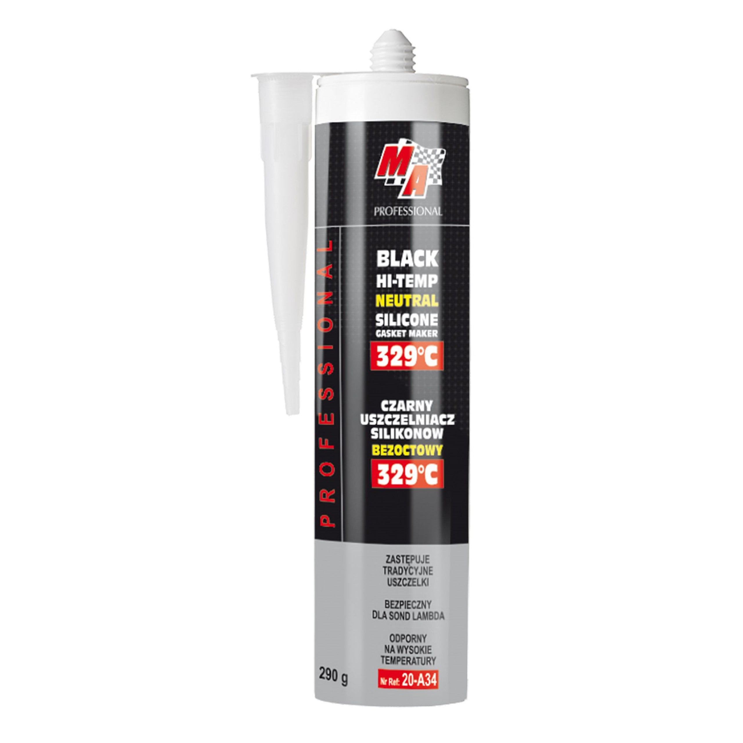 Moje Auto Uszczelniacz Silikonowy Czarny 329°C-290g