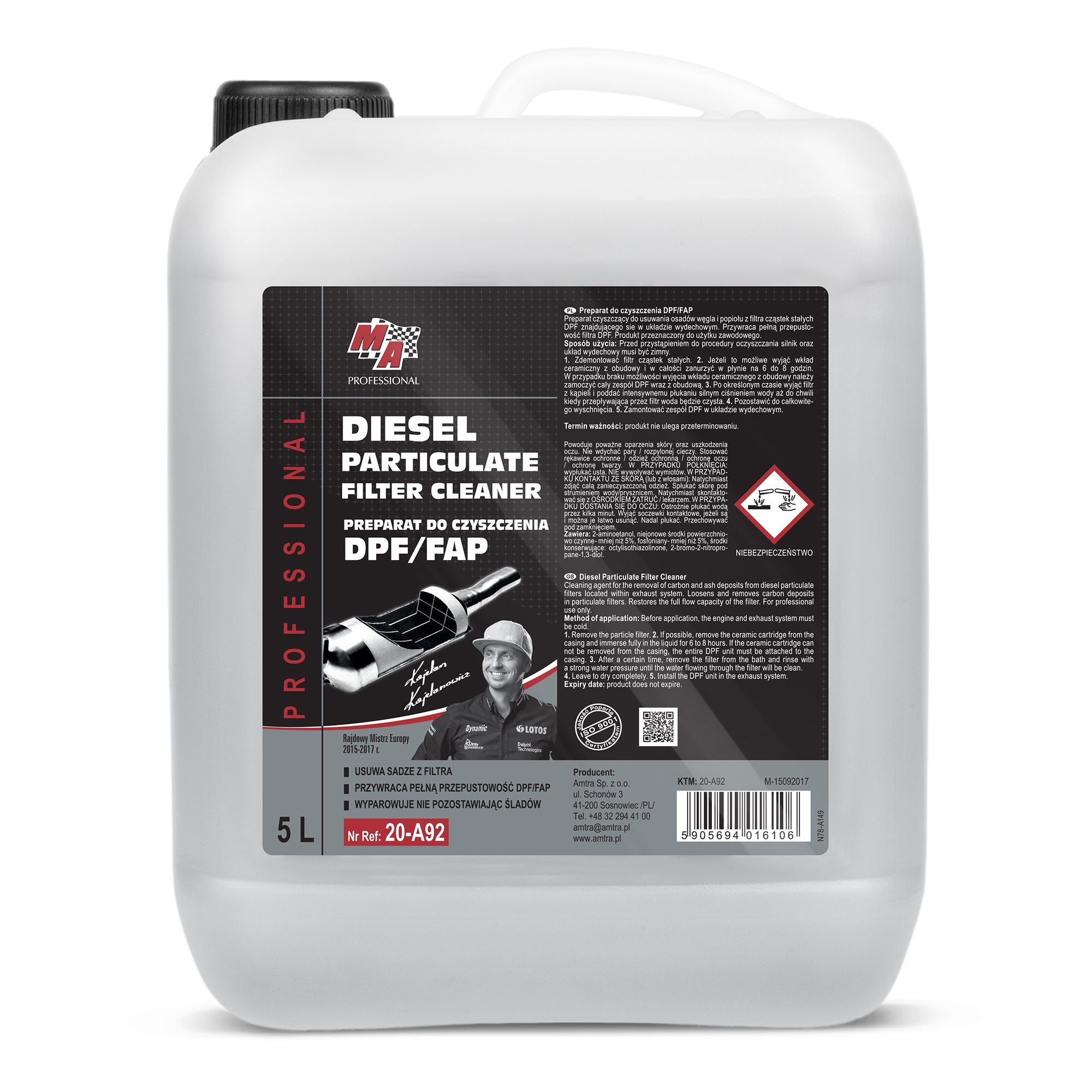 Moje Auto DPF Cleaner Preparat do czyszczenia DPF 5l 20-A92