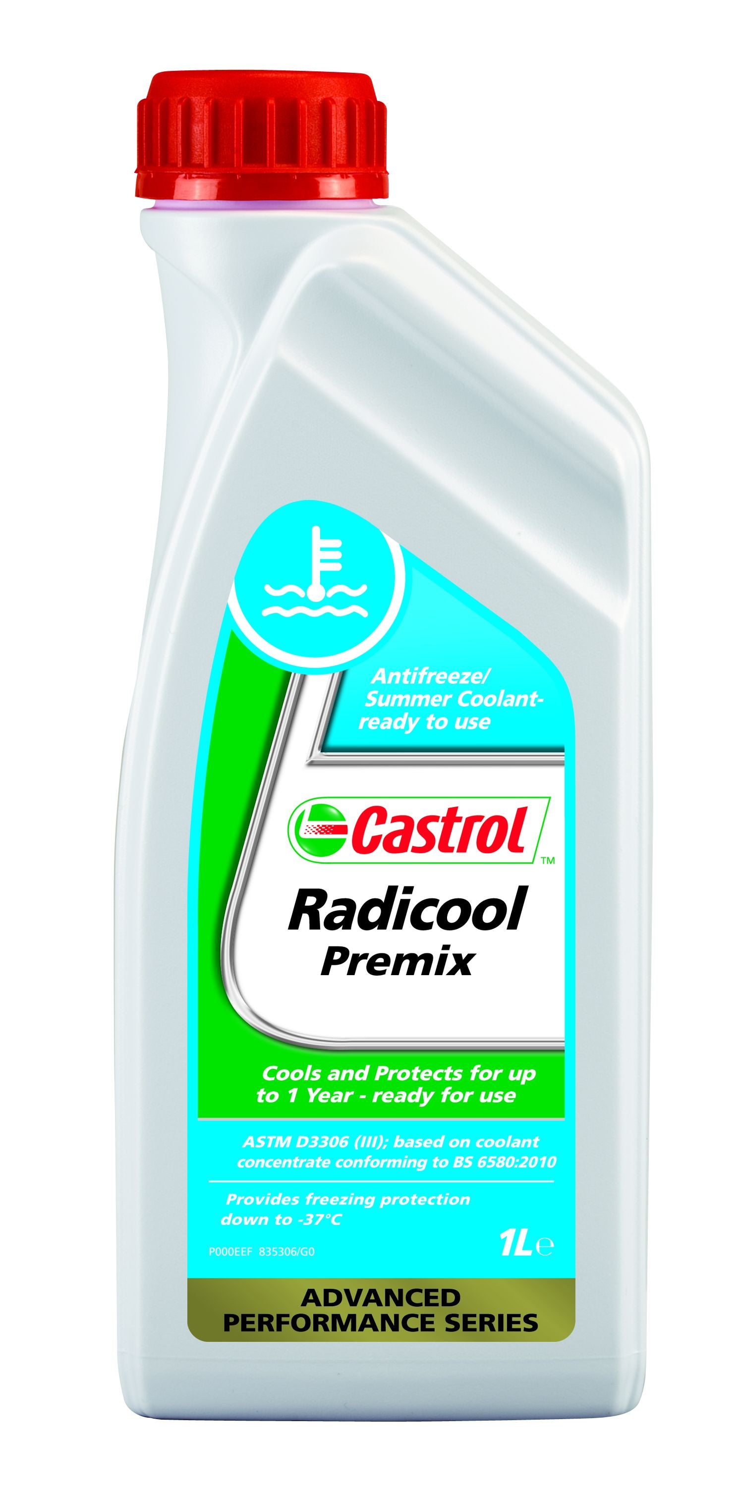 PŁYN DO CHŁODNICY CASTROL RADICOOL PREMIX ANTIFREEZE 1L 155BA2