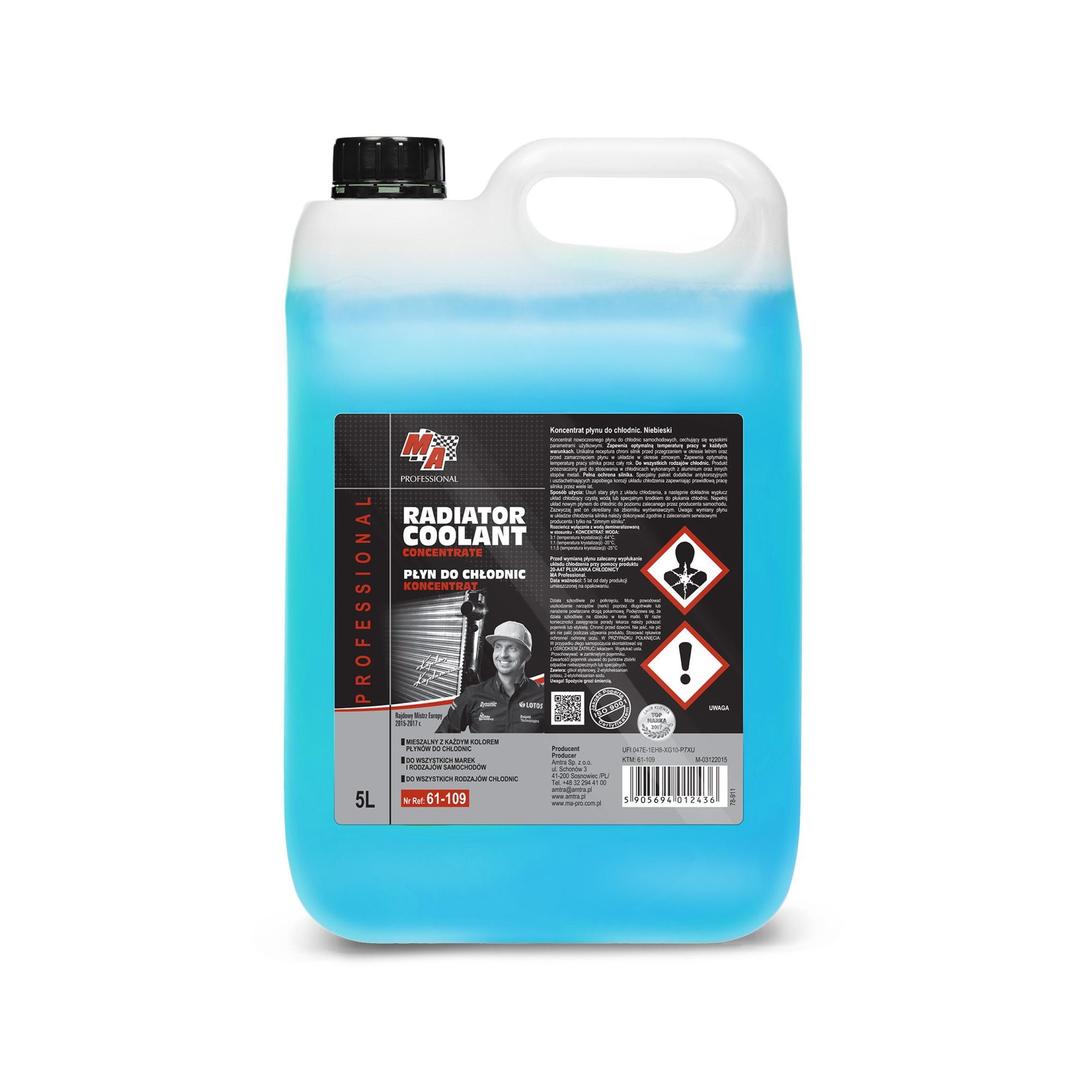 Moje Auto Płyn do Chłodnic Samochodowych Koncentrat Niebieski 5l (5,75kg) 61-109