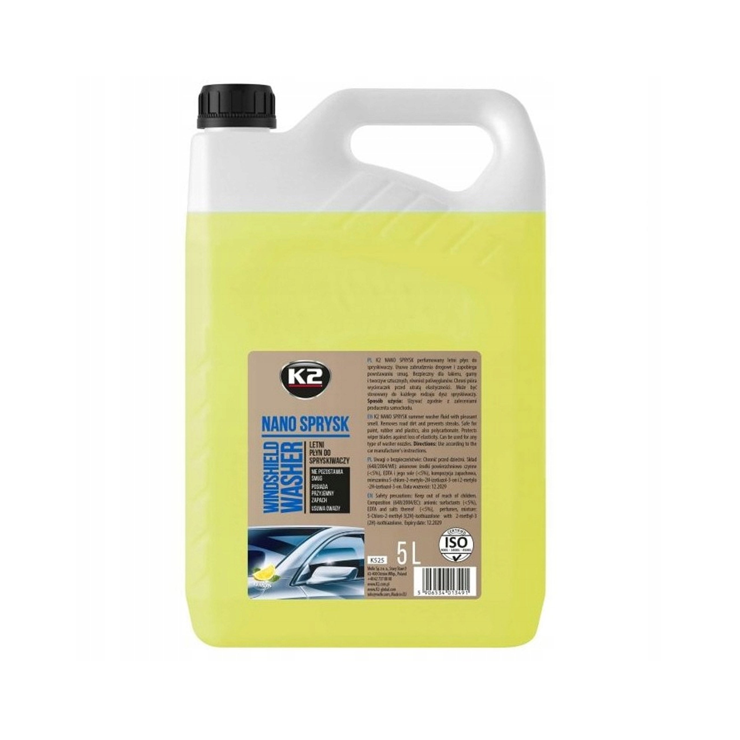 Płyn do spryskiwaczy letni 5 litrów K2 K525