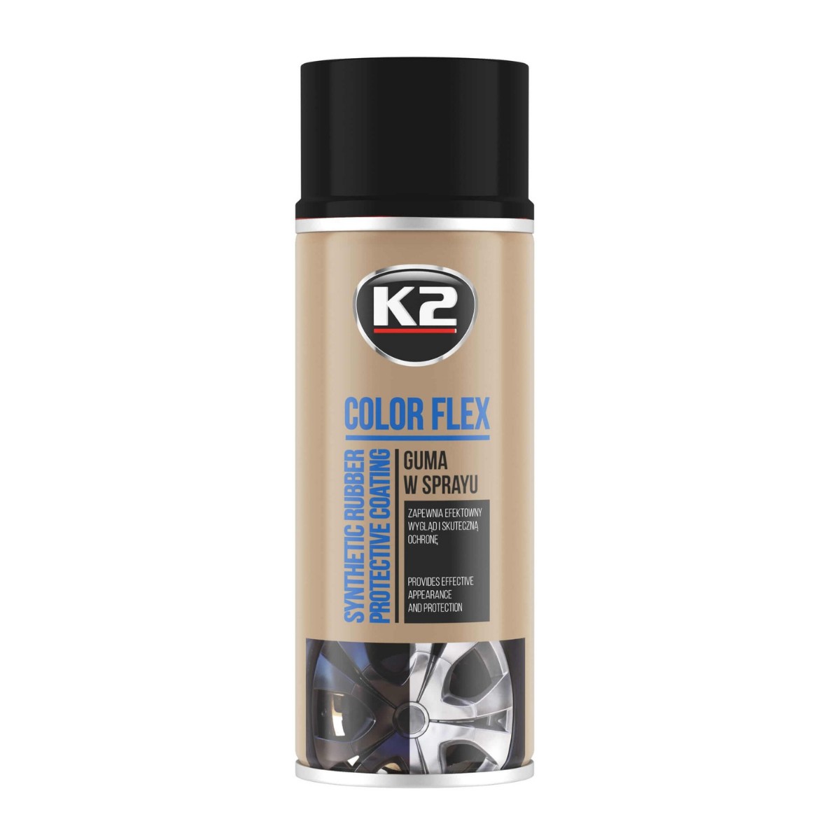 K2-COLOR-FLEX-GUMA-CZARNY-POŁYSK-400ML-L343CP