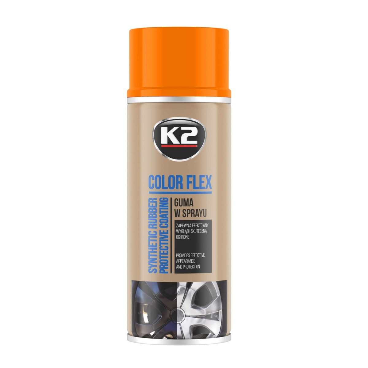 K2-COLOR-FLEX-GUMA-POMARAŃCZOWY-400ML-L343PO