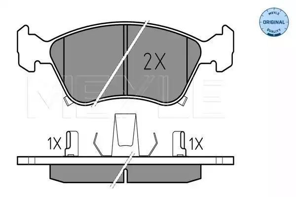 KLOCKI HAMULCOWE PRZÓD TOYOTA AVENSIS 97-03 Z CZUJNIKIEM MEYLE 0252197617/W
