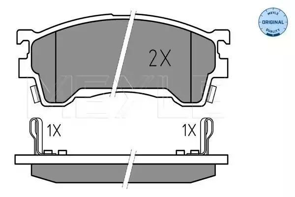 KLOCKI HAMULCOWE PRZÓD MAZDA 323 626 PREMACY/XEDOS 91-05 Z CZUJNIKIEM MEYLE 0252175416/W