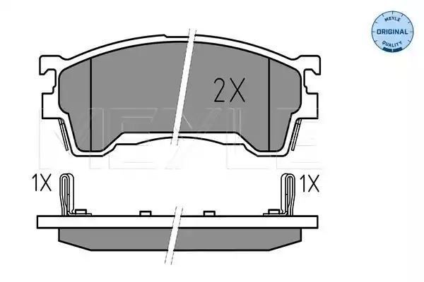 KLOCKI HAMULCOWE PRZÓD MAZDA 323 626 PREMACY/XEDOS 91-05 Z CZUJNIKIEM MEYLE 0252175416/W
