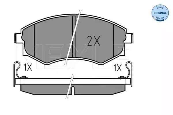 KLOCKI HAMULCOWE PRZÓD HYUNDAI ELANTRA LANTRA MATRIX SONATA 1,5-2,0 16V 93-10 Z CZUJNIKIEM MEYLE 0252172517/W