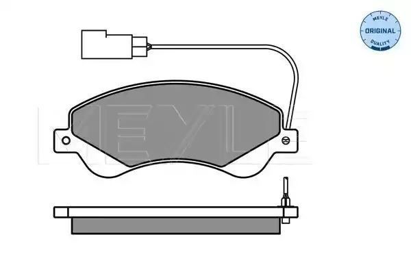 KLOCKI HAMULCOWE PRZÓD FORD TRANSIT 06- Z CZUJNIKIEM MEYLE 0252448518/W